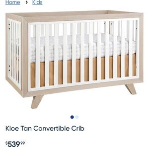 Kloe tan convertible crib